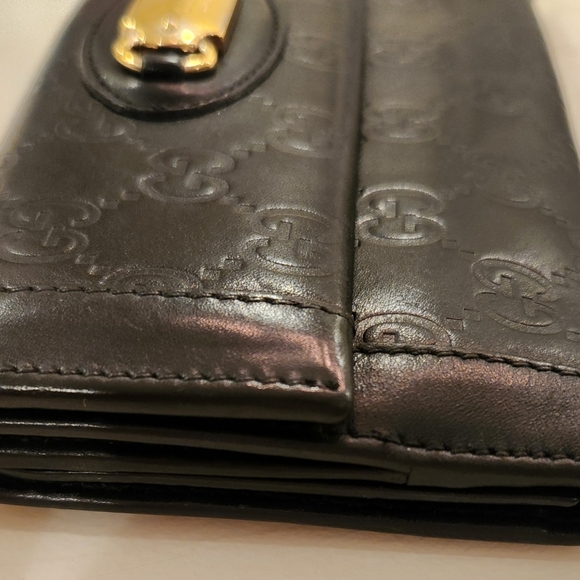 Gucci Guccissima Long Trifold snap Wallet in EUC. - Picture 4 of 16